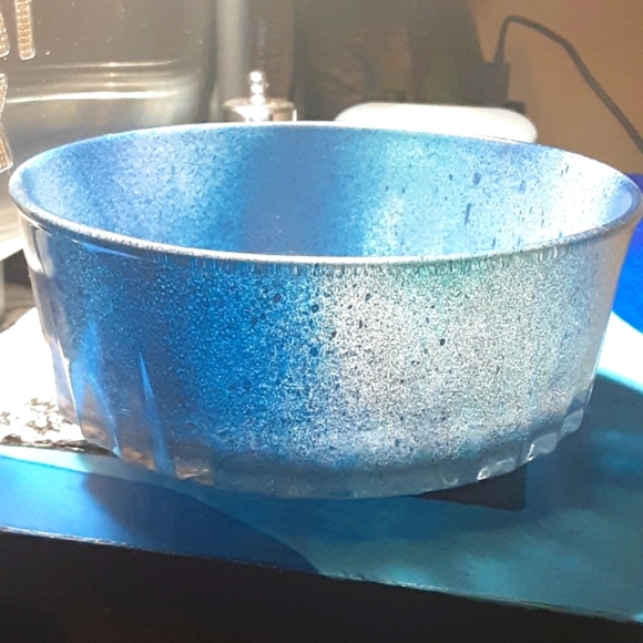 🦋🏵️🦋I'mBeautiful Hand Painted Crystal Bowl - Picture 3 of 9